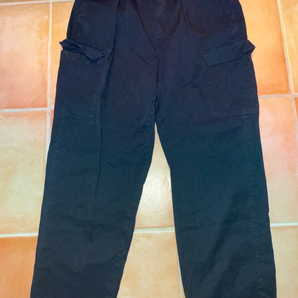 GAP Charcoal Elastic Waist Pants